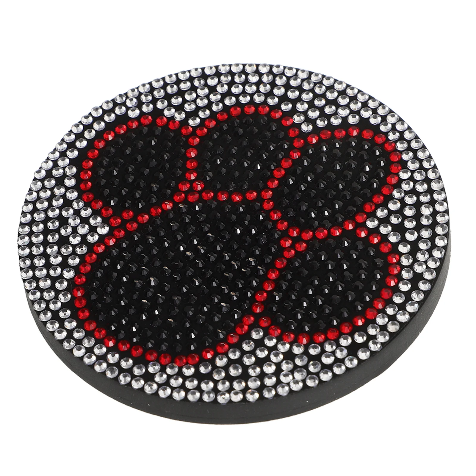

Rhinestone Car Cup Coaster Nonslip Durable PVC Cup Mat Vehicle Interior Decoration Car Accessories for Women Aesthetic