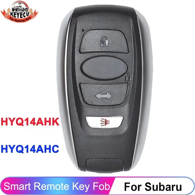 KEYECU 4 przyciski HYQ14AHK 434 MHz HYQ14AHC 314,3 MHz dla Subaru Forester Impreza Legacy Outback 231451 -7000 Inteligentny klucz zdalny