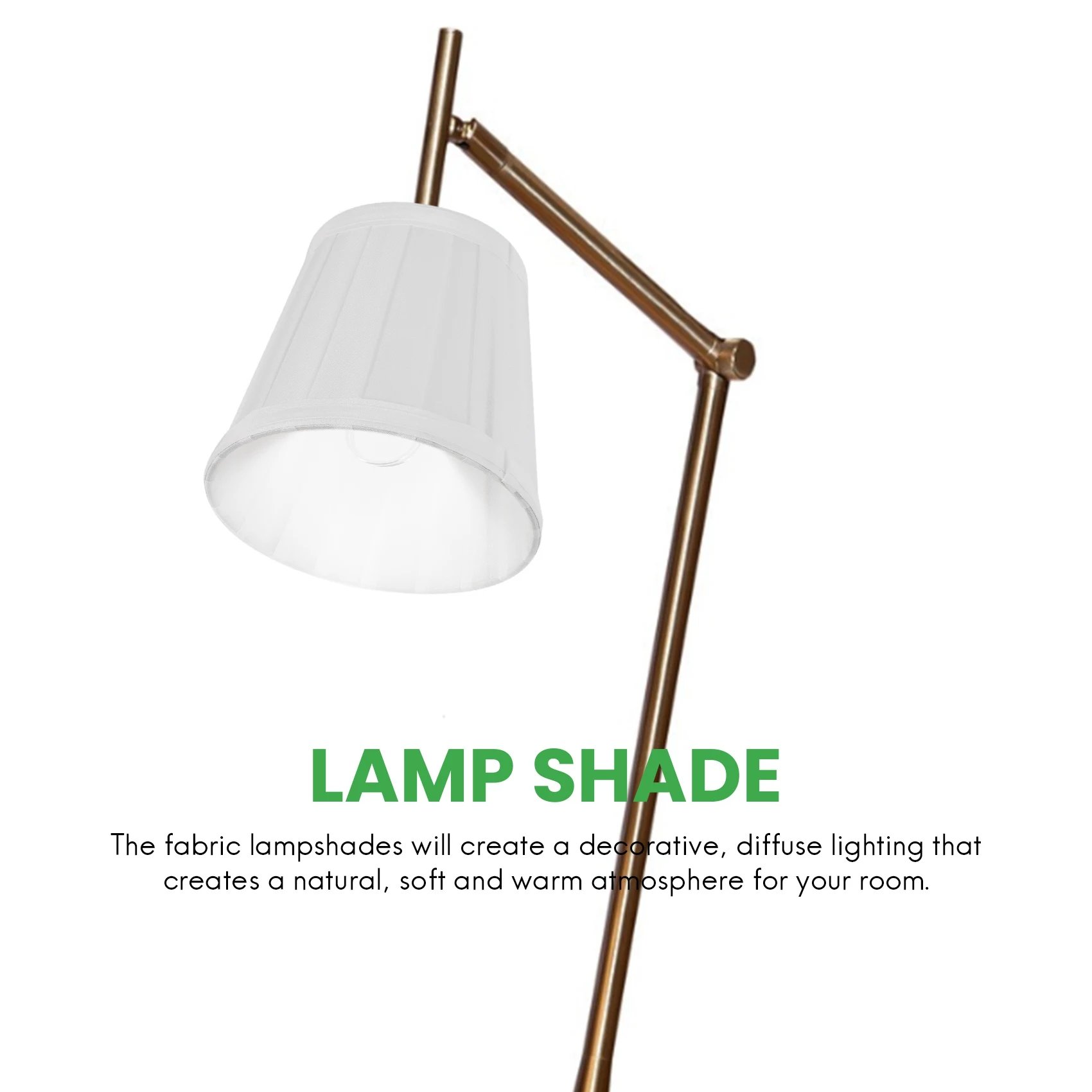 abku-モダンヨーロピアンスタイルドロップライトウォールランプキャンドルシャンデリアランプシェード6個セット（ソリッドホワイト）