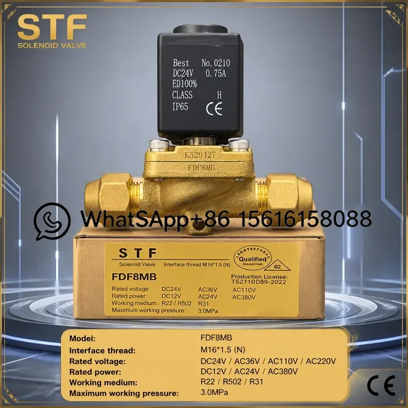 Original STF Constant Refrigeration Solenoid Valve FDF6MB FDF8MB FDF10MBJ FDF13 19MBK for HVAC Cooling System Replacement