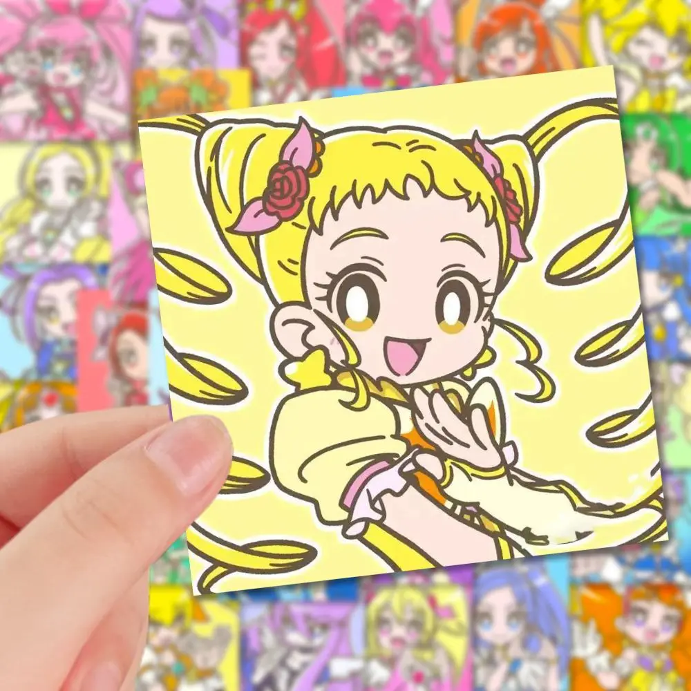 Hugtto Pretty Cure 128 Photos Sticker Girl Kawaii Anime Figure Decorate Phone Case Flat Computer Cartoon Patch Birthday Gift