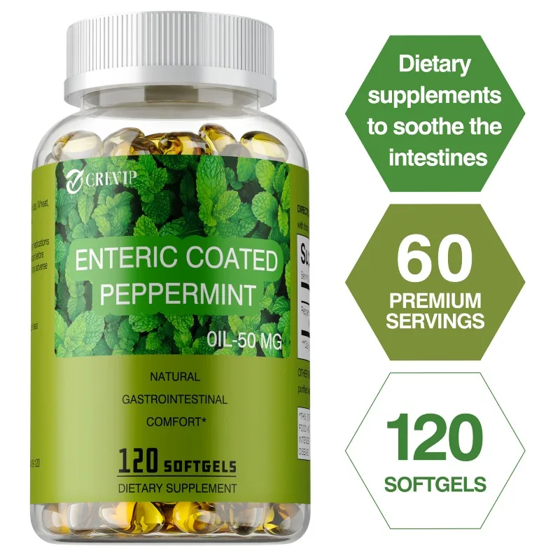 

Peppermint Oil 50mg - Soothes The Intestines,Promotes Intestinal and Digestive Health, Supports Immune Function, Boosts Immunity