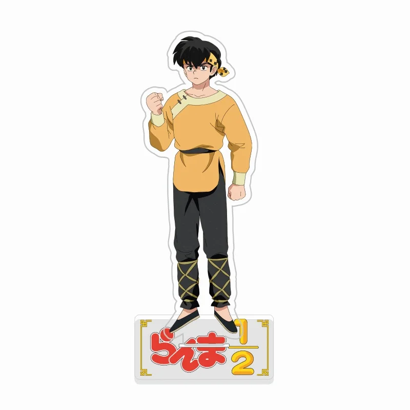 Completely New Anime Ranma 1/2 Tendou Akane Hibiki Ryoga Acrylic Stand Model Plate Desk Decor keychains Collection