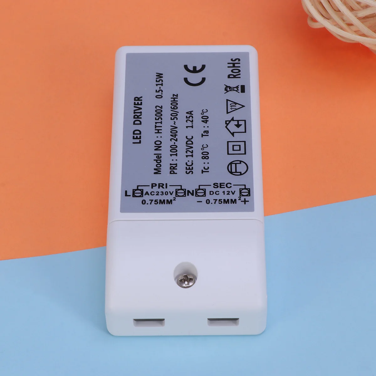 

15W Constant Voltage Power Supply 12V Dc 1.25A Led Driver For G4 Mr16 Lamp Ce Rohs Certified Led Lighting Driver