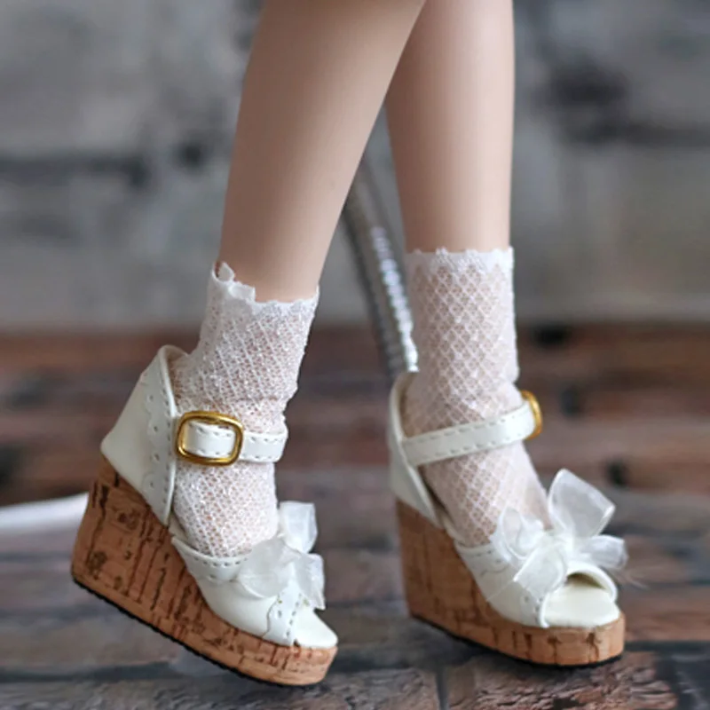 1/3 BJD Shoes SD Bow Sandały na wysokim obcasie z grubą podeszwą Supper Dollfie DREAM DK DOD Dollmore SOOM Luts AOD DZ MID AF