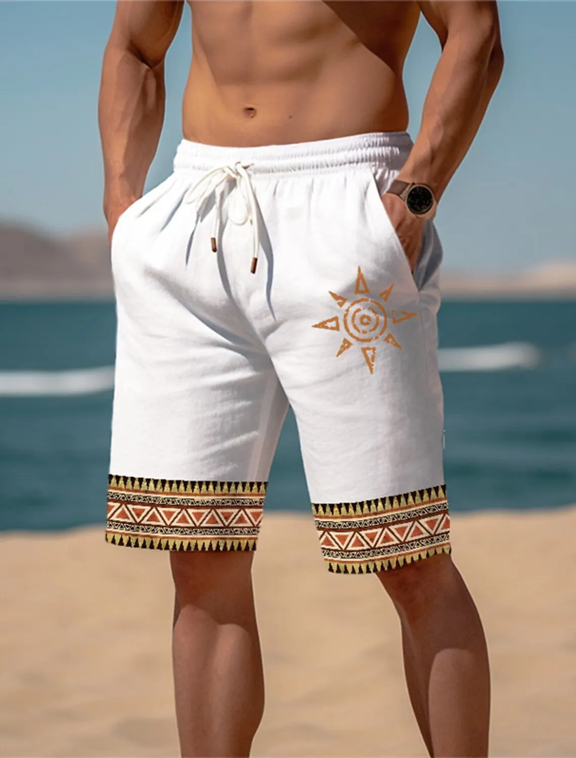 Pantalones cortos con estampado 3D de girasol para Hombre, Shorts transpirables de verano, Ropa de calle para Fitness