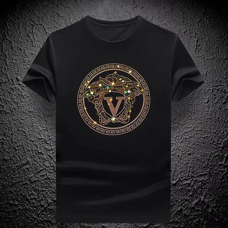 

Роскошный дизайн, модная мужская хлопковая футболка, повседневная, дышащая, удобная, летняя, высококачественная мужская футболка с короткими рукавами