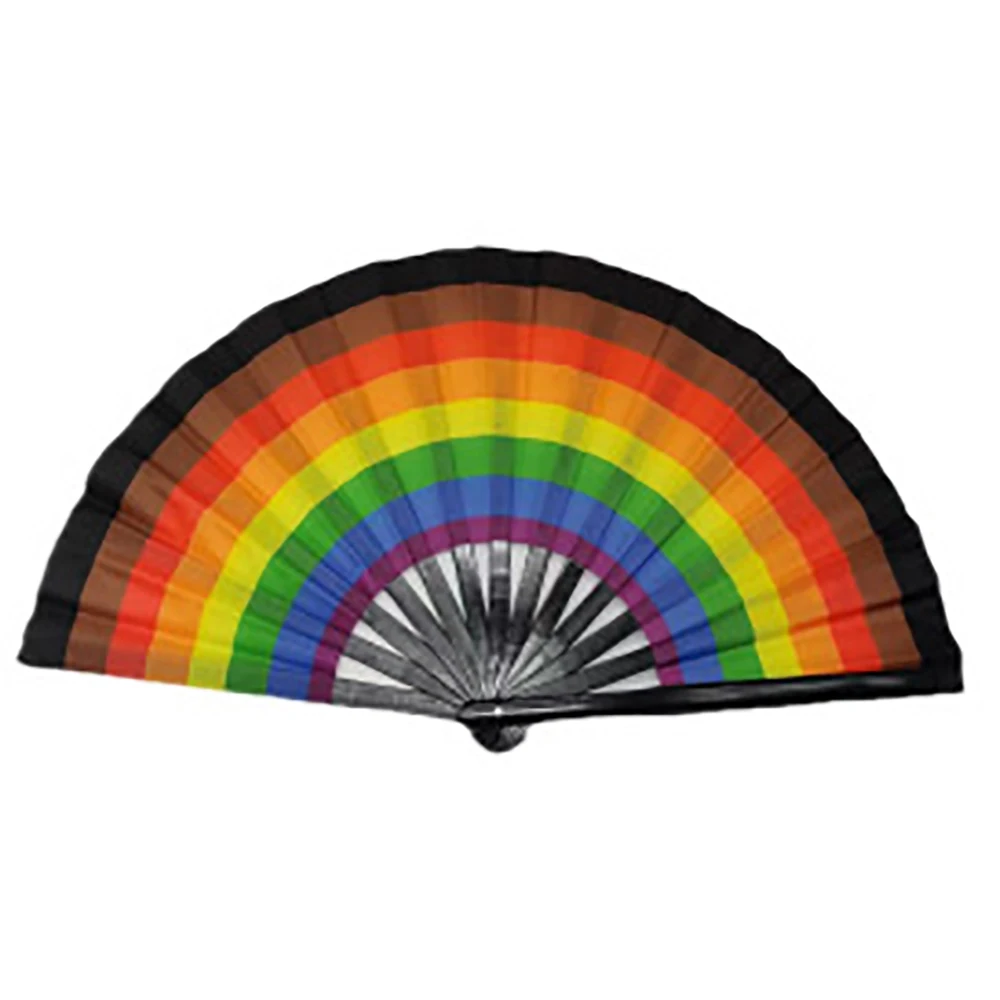 Bamboo Rib Folding Fan Portable Openable For Gathering Stage Decor Prop