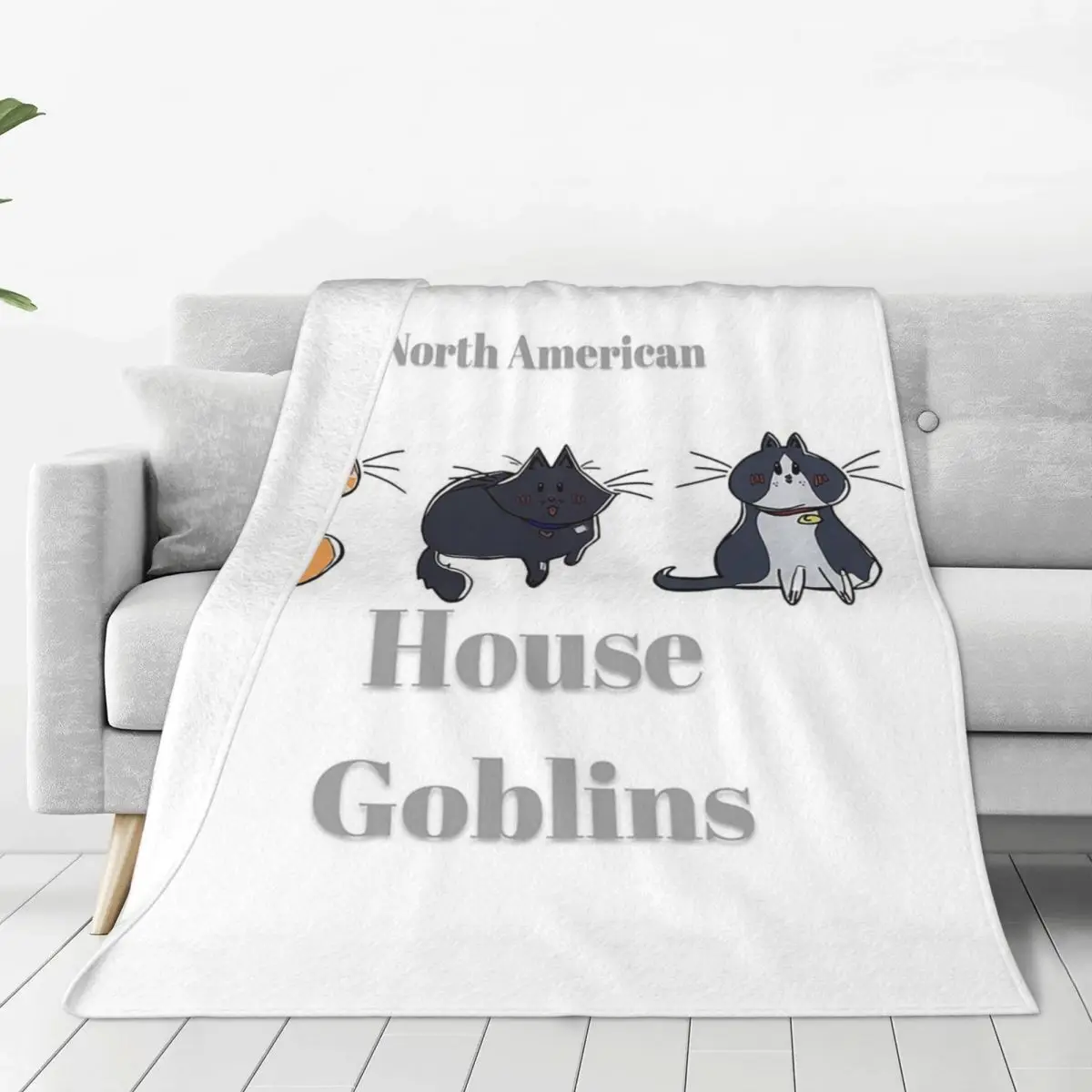 North American House Goblins Blankets Flannel Super Soft Sofa Throw Blankets For Couch Bedding Office Throws Bedspread Quilt