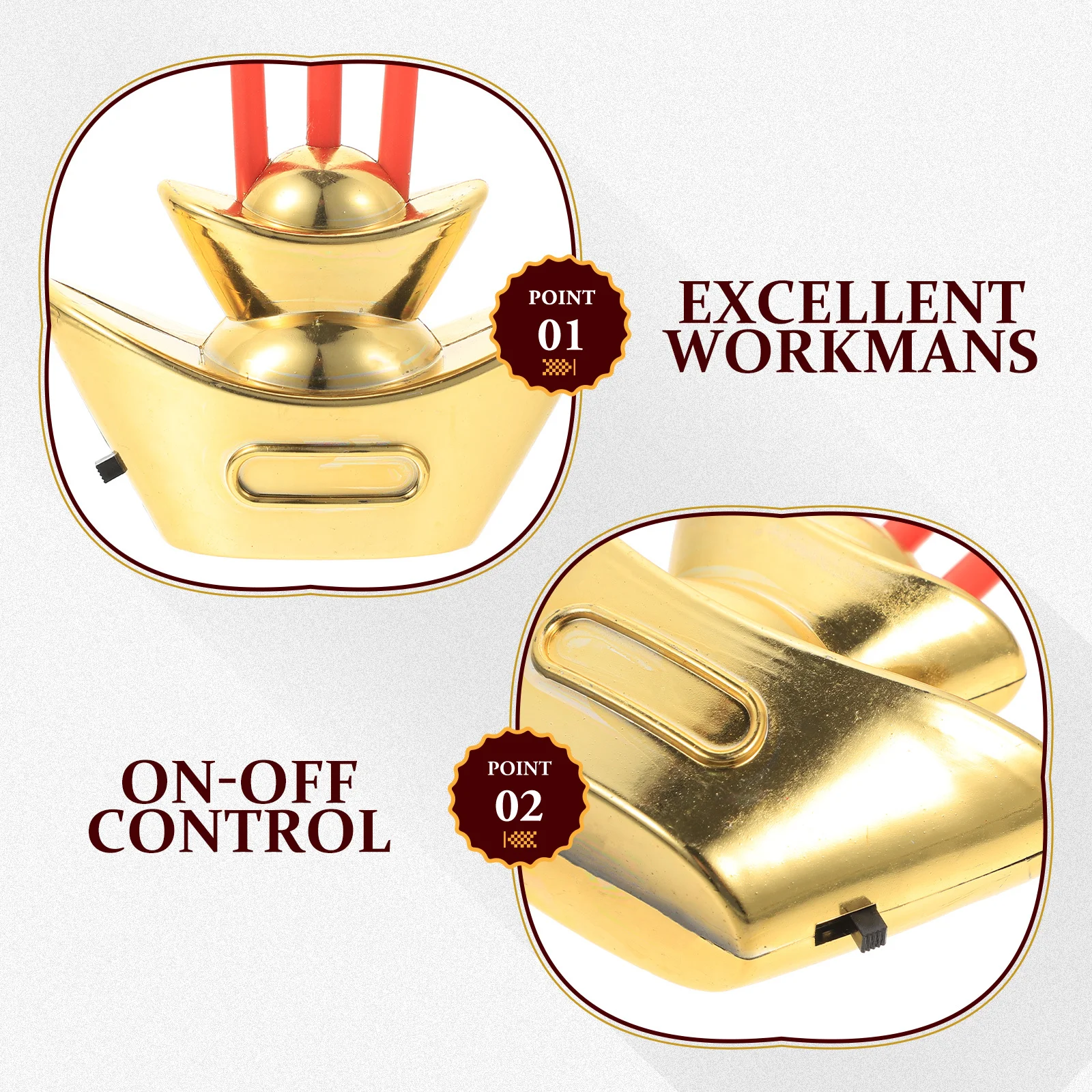 

2pcs Electronic Censer Led Incense Burner Home Decor Worship Supplies Smokeless Electric Incense Burner Desktop Censer For