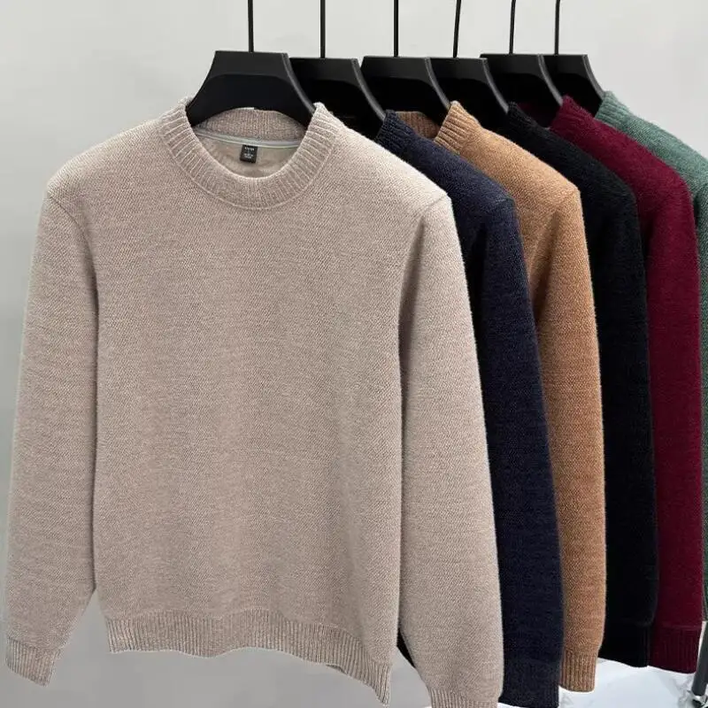 

Men's Sweater Men's Clothing Thermal Underwear Autumn Winter Casual Long Sleeves Youth Clothing Spin Off Pullover Knitwear 2025