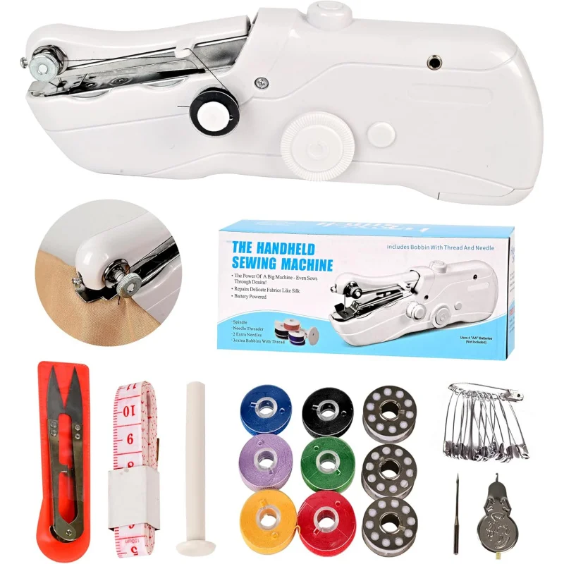 

Ручная швейная машина, электрическая удобная швейная машина, два режима скорости, простое управление, быстрая строчка, подходит для ткани, D
