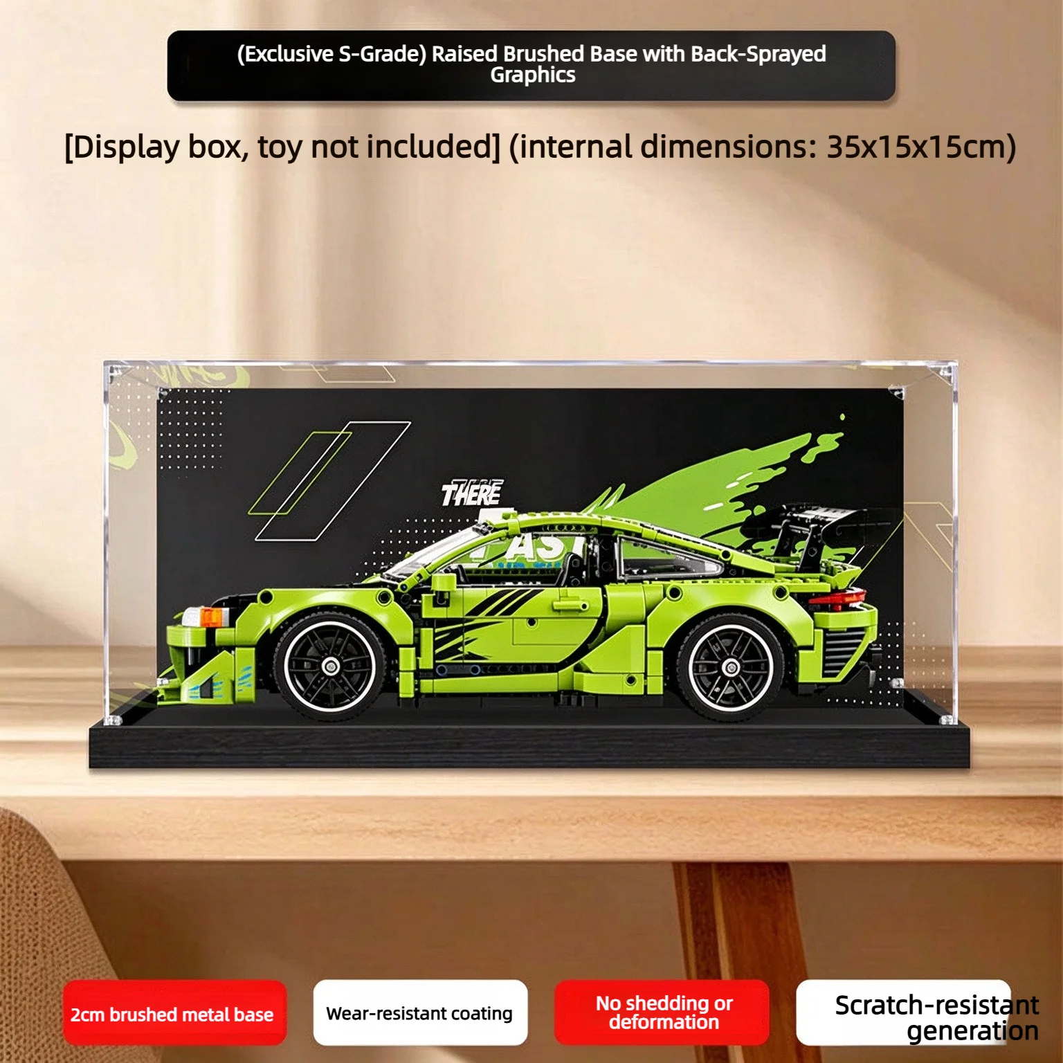 New Suitable for lego 42229 Eclipse Fast & Furious Model Car Acrylic Display Case, Dustproof Storage Box, Collectible Model Car - view 4