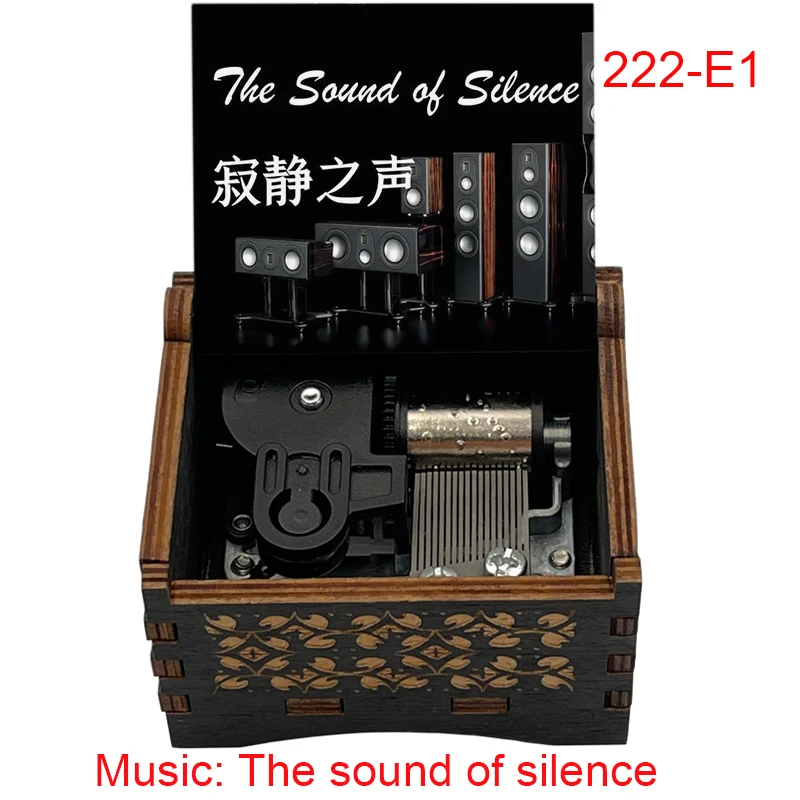 صوت صندوق موسيقى خشبي صامت ، حركة الرياح ، هدية لطيفة ، هدية للأصدقاء ، عيد ميلاد ، عائلة ، حفل مهرجان ، 18 ملاحظة #3