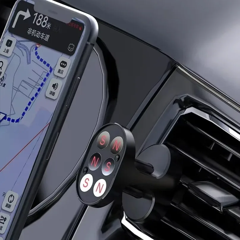 2024 Magnetic Car Phone Holder Magnet Smartphone Air Vent Stand GPS For Xiaomi Mi Huawei Samsung LG iPhone 15 14 13 12 X Xr 8 7
