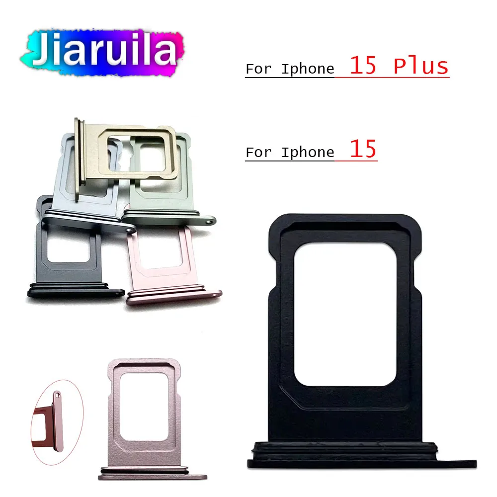 For Iphone 15 Plus / For Iphone 15 Dual SIM Card Tray Holder Slot Drawer Holder Chip Tray Sim Card Reader Adapter
