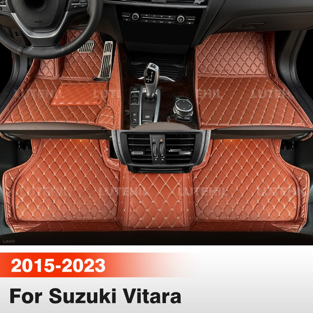 

For Suzuki Vitara (5-Seat) 2015-2023 22 21 Car Floor Mats All Weather Carpet Cover Floor Liners Interior Protector Accessories