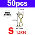 50pcs Gold S
