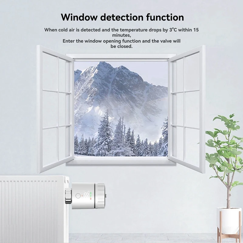 Tuya Wifi Smart Thermostat TRV Thermostatic Radiator Valve Actuator Smart Home Temperature Control Valve