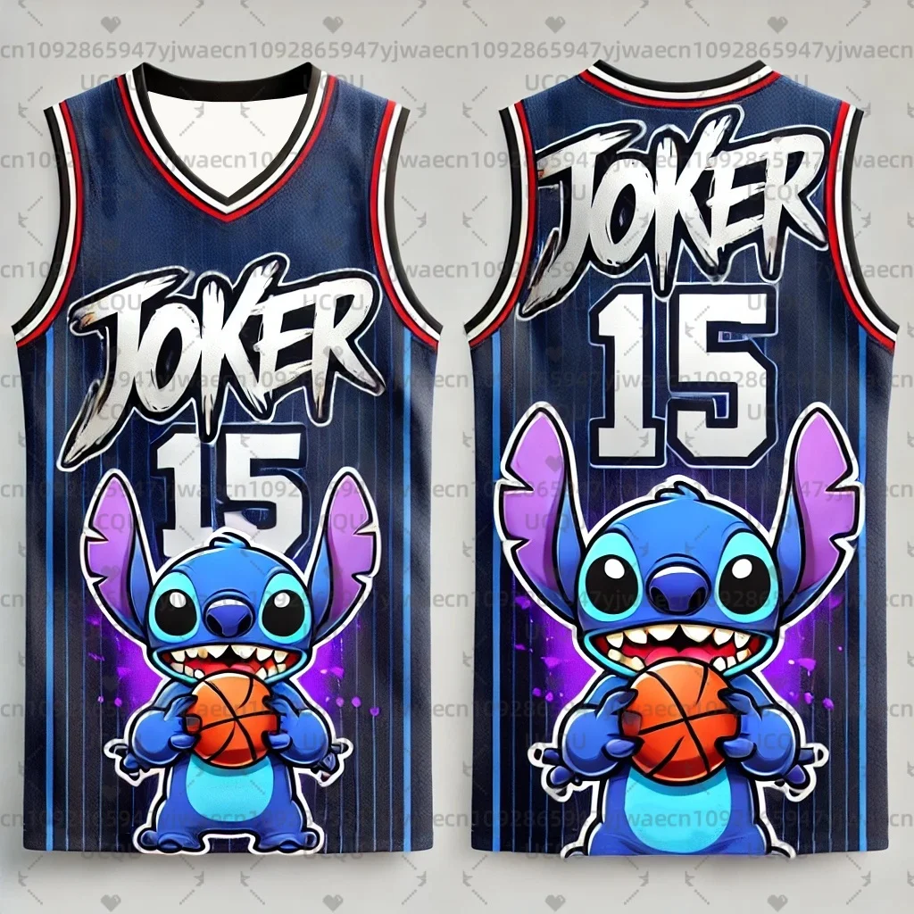 CHATGPT diseñado niños hombres 3d impreso dibujos animados Stitch Joker NO.15 entrenamiento mujeres deportes sin mangas niños chaleco baloncesto tanque