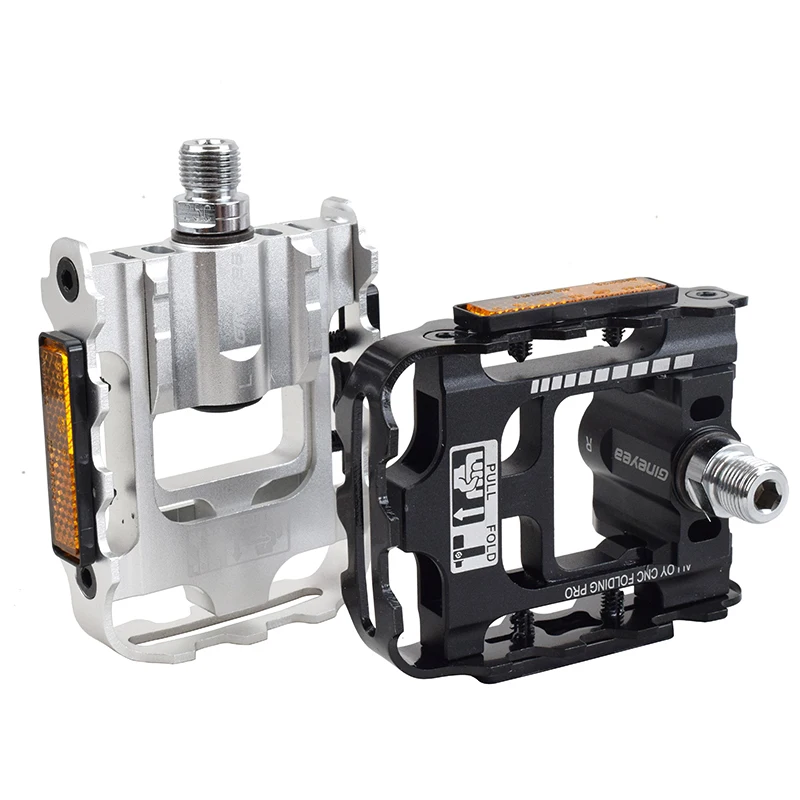 AliExpress CNC Bicycle Pedal Folding Aluminum Alloy MTB Mountain Road Bike Pedal Platform 90 Degree Foldable For Brompton Dahon