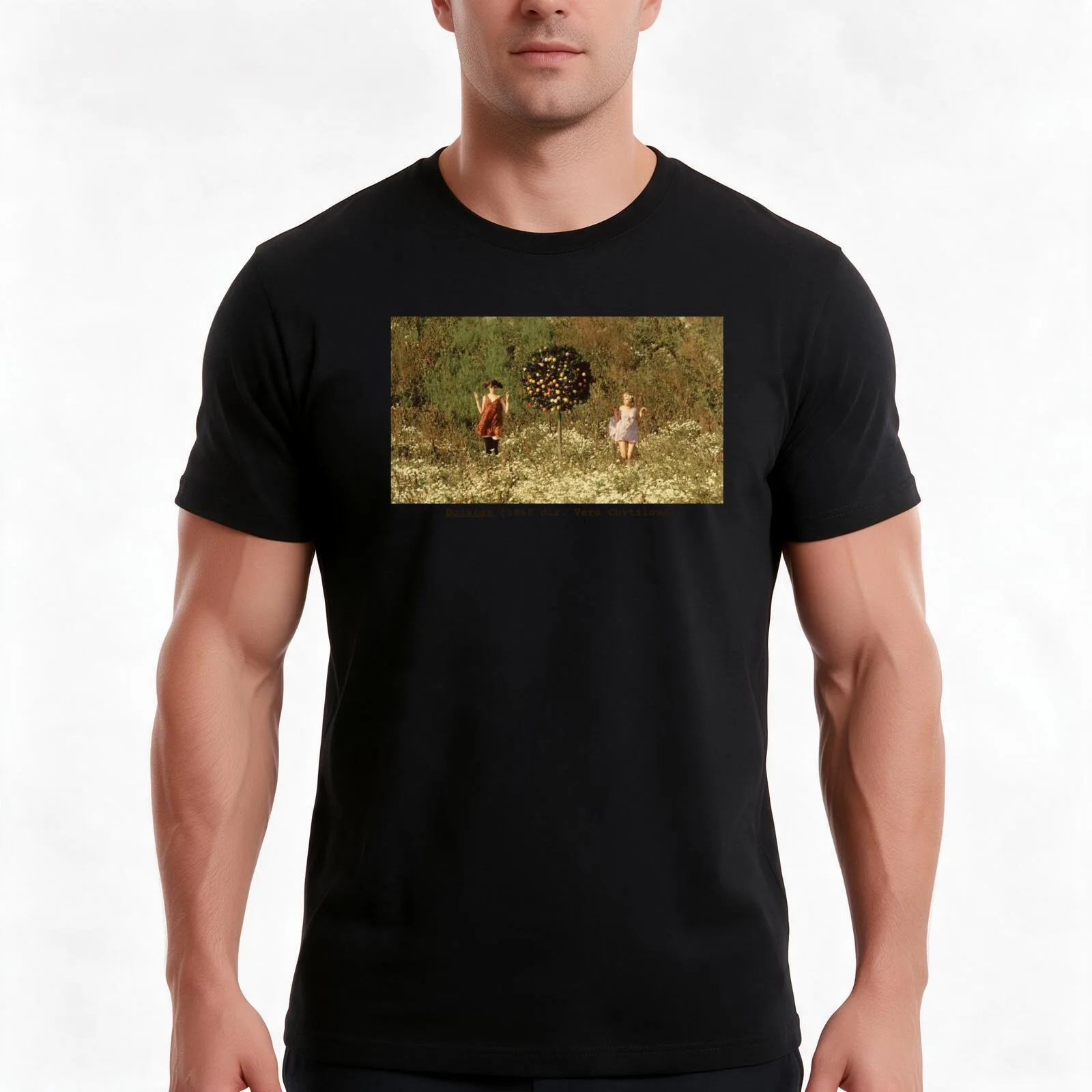 Daisies (1966 dir. Vera Chytilova) Film Still T-Shirt Summer Casual Cotton Tee Oversized Streetwear Tops Unisex Men Women