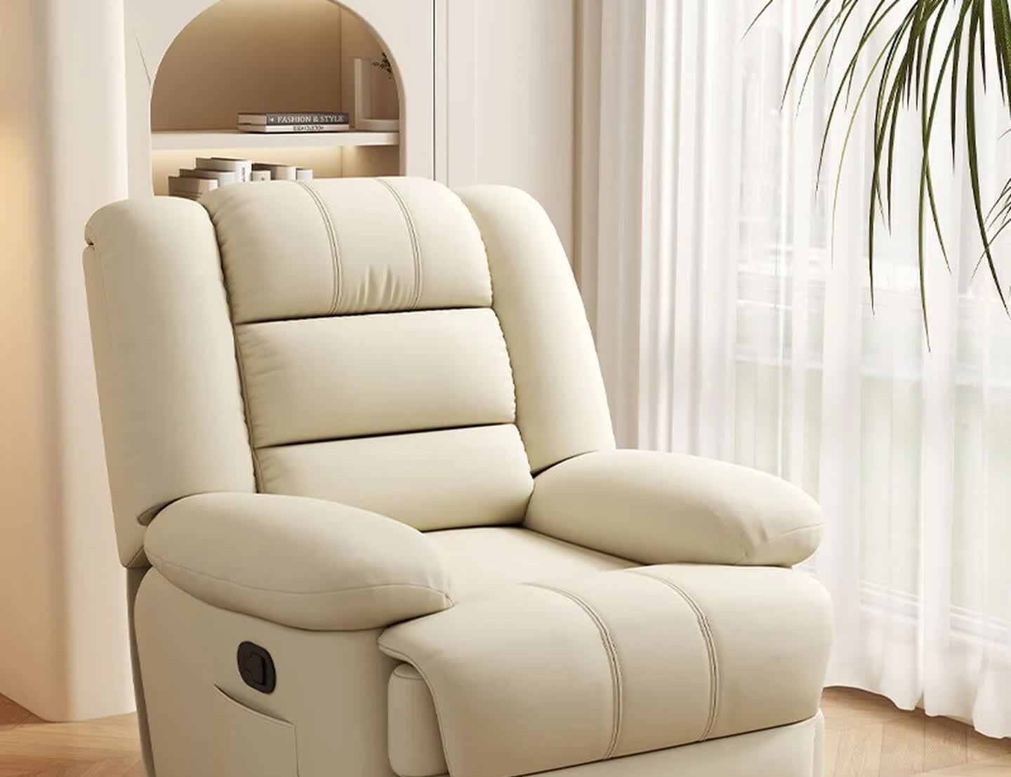 Multifunctional single sofa, home bedroom lunch break, living room reclining massage, lazy small sofa
