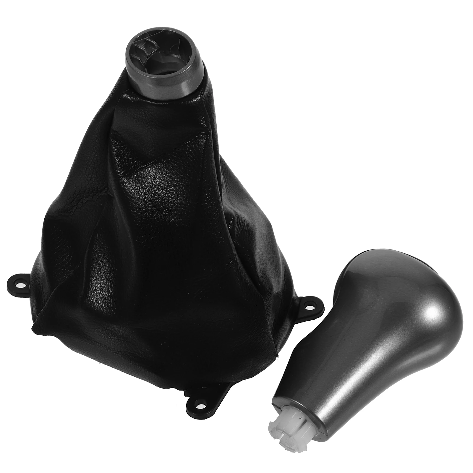 

Gear Shift Handball Dust Cover 6-Speed Black Knob Set Boot Manual Cars Universal Texture Gear Shift Knob Car