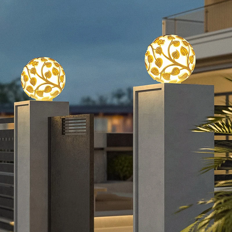 Outdoor column lights solar LED column lights non solar lights outdoor garden decorations outdoor garden lights view 2