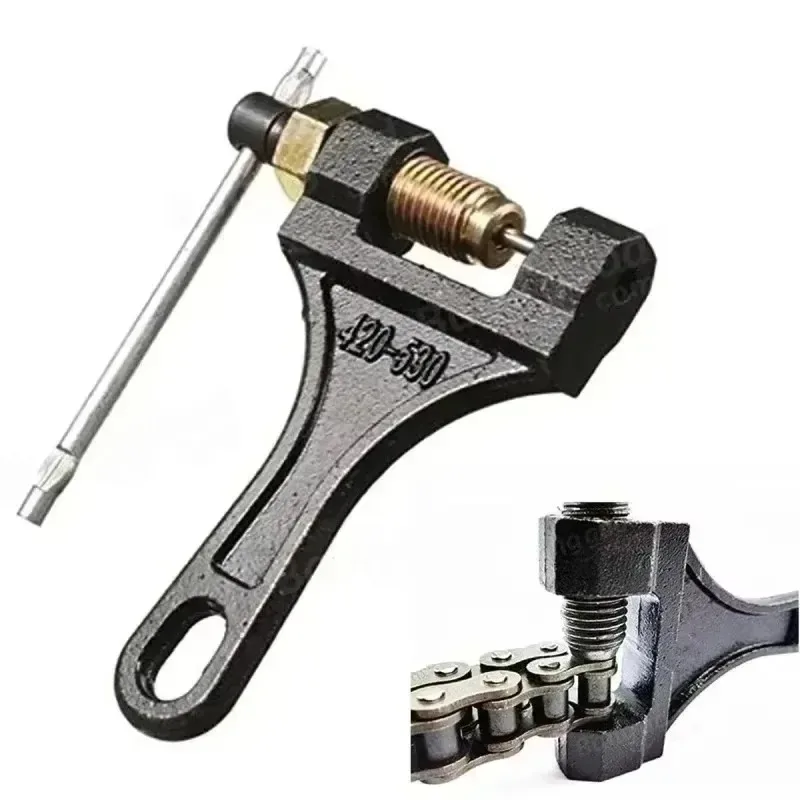 Motorcycle Chain Breaker Chain Link Removal Sepa for Motor Chain Breaker Riveting Tool 420-530 Motorcycle Parts Repair Tool