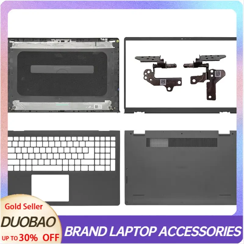 

New For Dell Inspiron 15 3510 3511 3515 3520 LCD Back Cover / LCD Front Bezel / Palm Rest / Bottom Cover / Hinge / Black