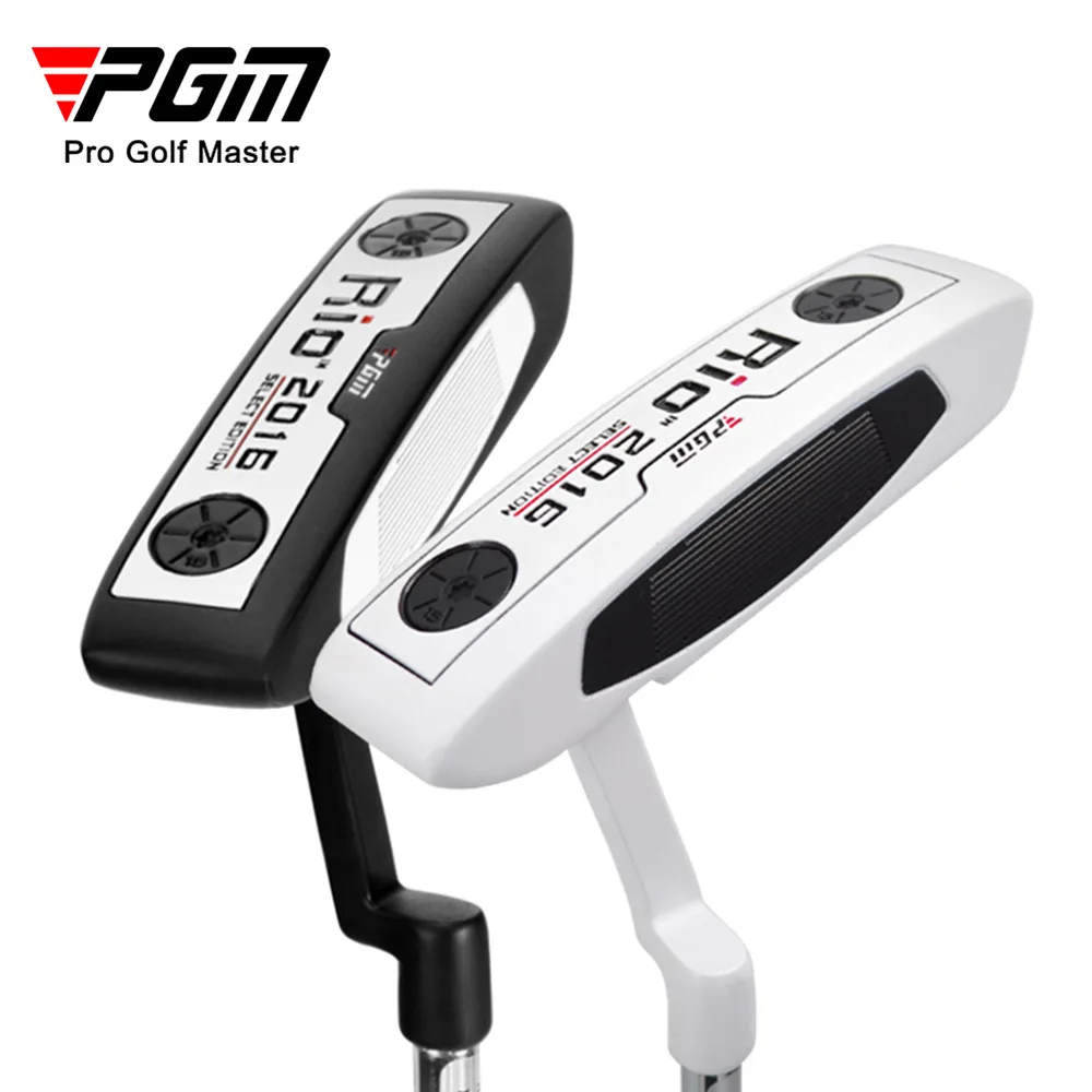 PGM RIO Men Women Right Hand Putter Club Stainless Steel Zinc Alloy Black White for Beginer Putting Training TUG002