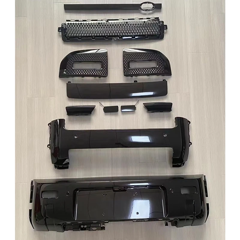 Glossy Black Front Bumper for Defender Bodykit Exterior Car Accessories Body Parts 3