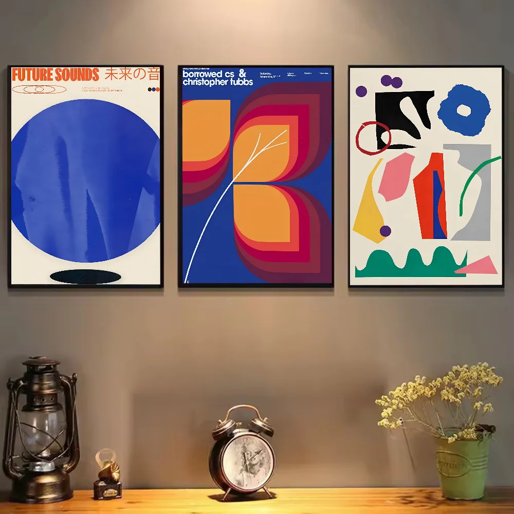 KSUMRET Jazz Kissa Nishikigoi affiche auto-adhésive Art papier imperméable autocollant café maison Bar salle décoration murale