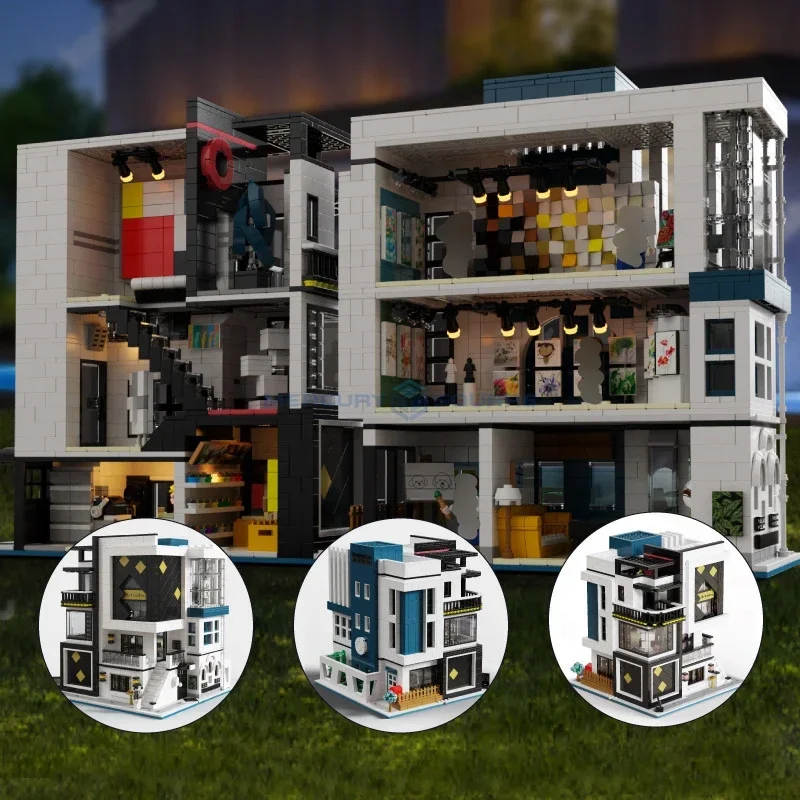 

DIY Showcase Art Gallery Model Building Blocks 10201 Ideas City Modular Architecture Bricks Toy Gift Kids Boys Girls TOY