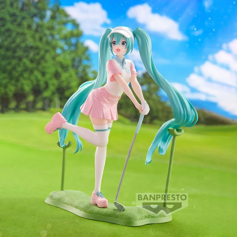 Bandai Banpresto Hatsune Miku โมเดลการ์ตูนอะนิเมะ20ซม., โมเดลแอคชั่นสำหรับสะสม