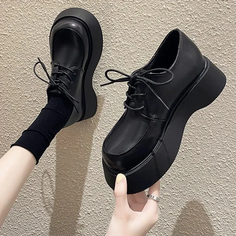 black chunky platform heels mary jane Shoes lolita platform shoes Oxfords Women School Uniform Student Shoes Girls Kawaii pumps