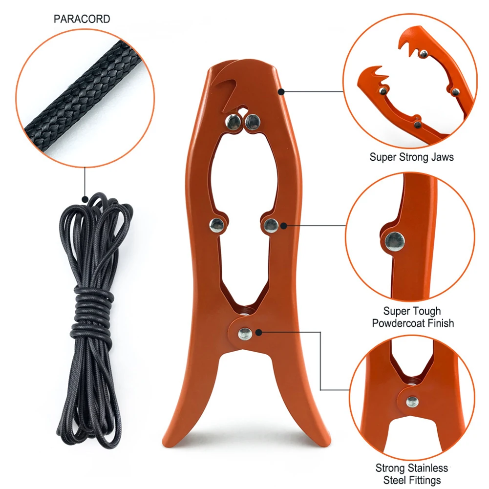 Stainless Steel For Kayak Anchor Grip for Stable Mooring on Natural Anchoring Points 22.5 x 10.5 cm Compact Format
