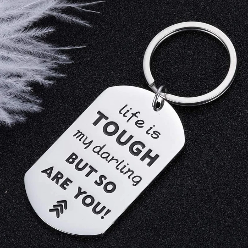 Inspirational Recovery Gift Keychain for Women Daughter Wife Warrior Gifts for Teen Girls Friends Sisters