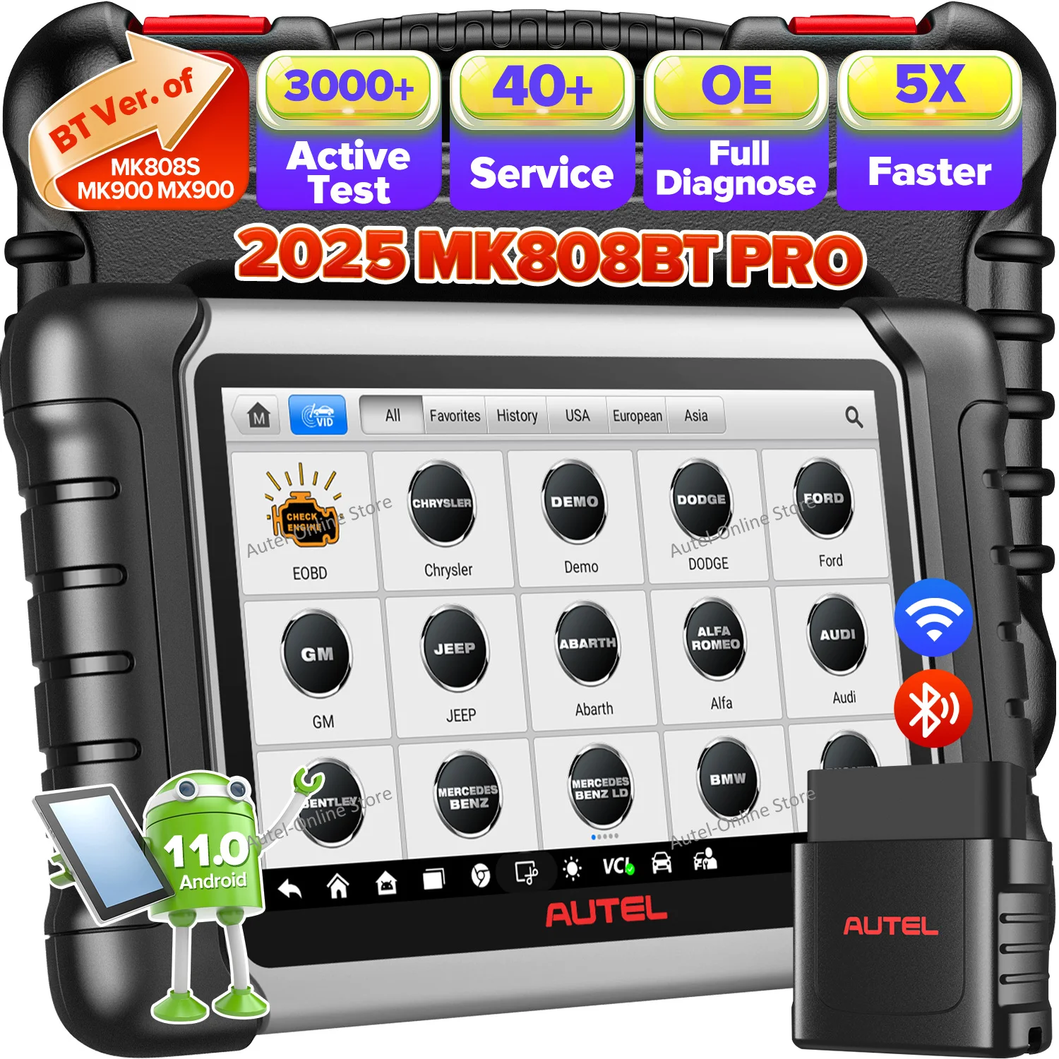 Autel MK808BT PRO Auto Scanner – Der ultimative Diagnose-Scanner für professionelle und private Fahrzeugbesitzer