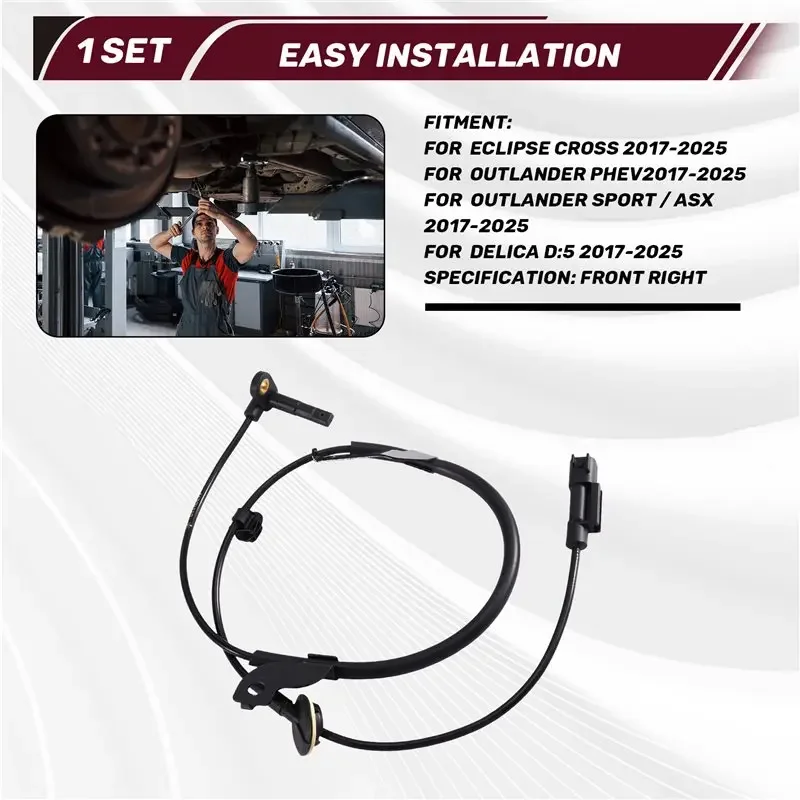 New-Front Left ABS Sensor For Eclipse Cross Outlander Delica D:5 2017-2025 4670B309
