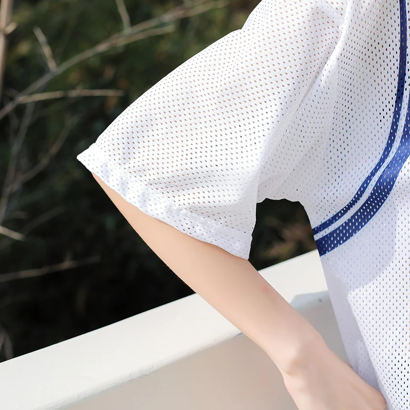 

Женский двухсекционный купальник для похудения, корейский комплект футболок Sle Spor, пляжный купальник Vaion, летний купальник, закрывающий живот