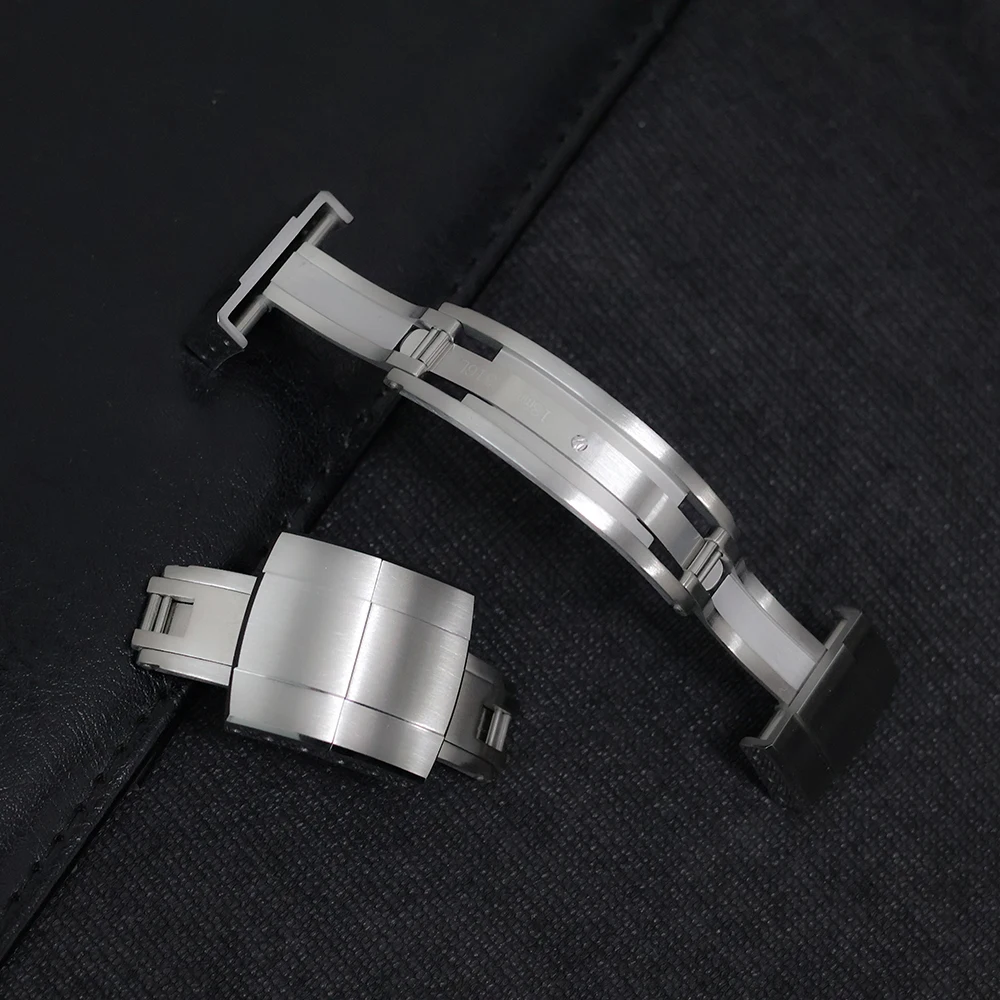 New Version 16mm 18mm 20mm Spring Deployant Watch Buckle Perfect Fit for Rolex Cartier Omega Watch Component Watch Band Clasp