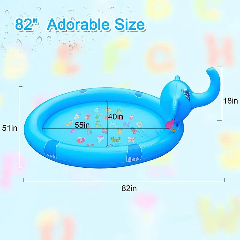 Inflatable Children Play Spray Mat summer sprinkler mat Summer Beach Inflatable Water Spray Pad Swimming Pool Mat Kids Toys