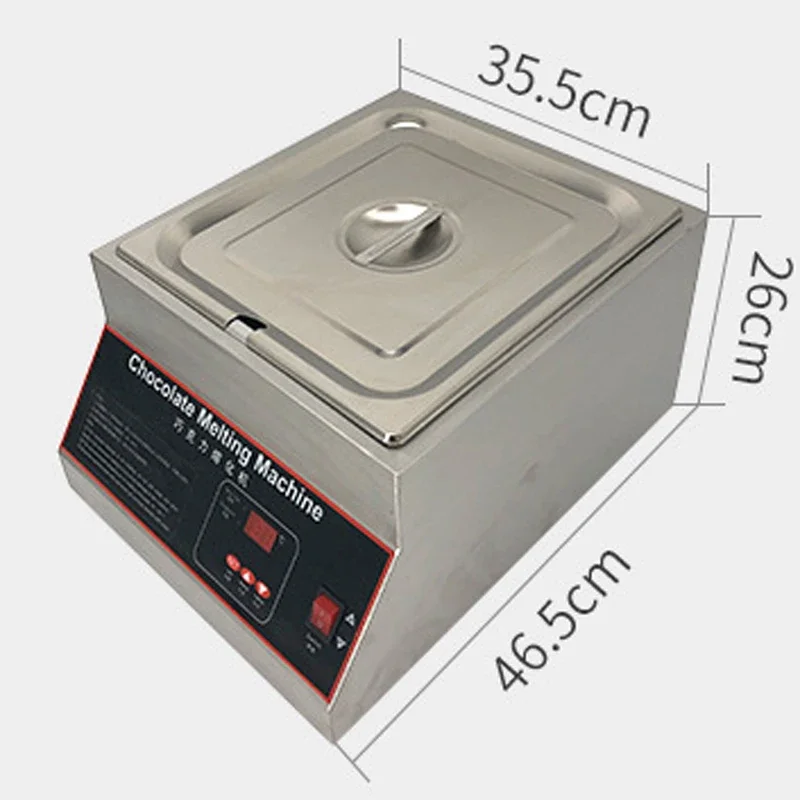 D2018-1 220v pemanas udara/elektrik mesin peleburan cokelat 220v silinder tunggal mesin peleburan coklat komersial