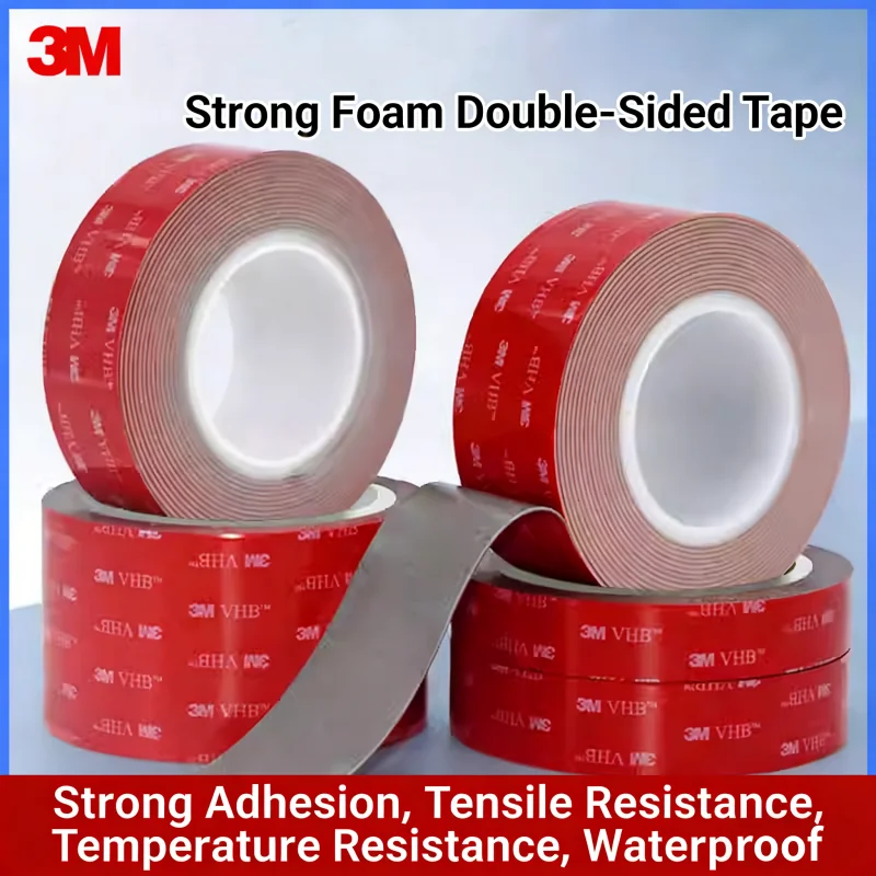 3M VHB Strong Double-Sided Adhesive Tape High-Viscosity Automotive Tape Waterproof Non-Trace Wall Fixing Adhesive Temperature