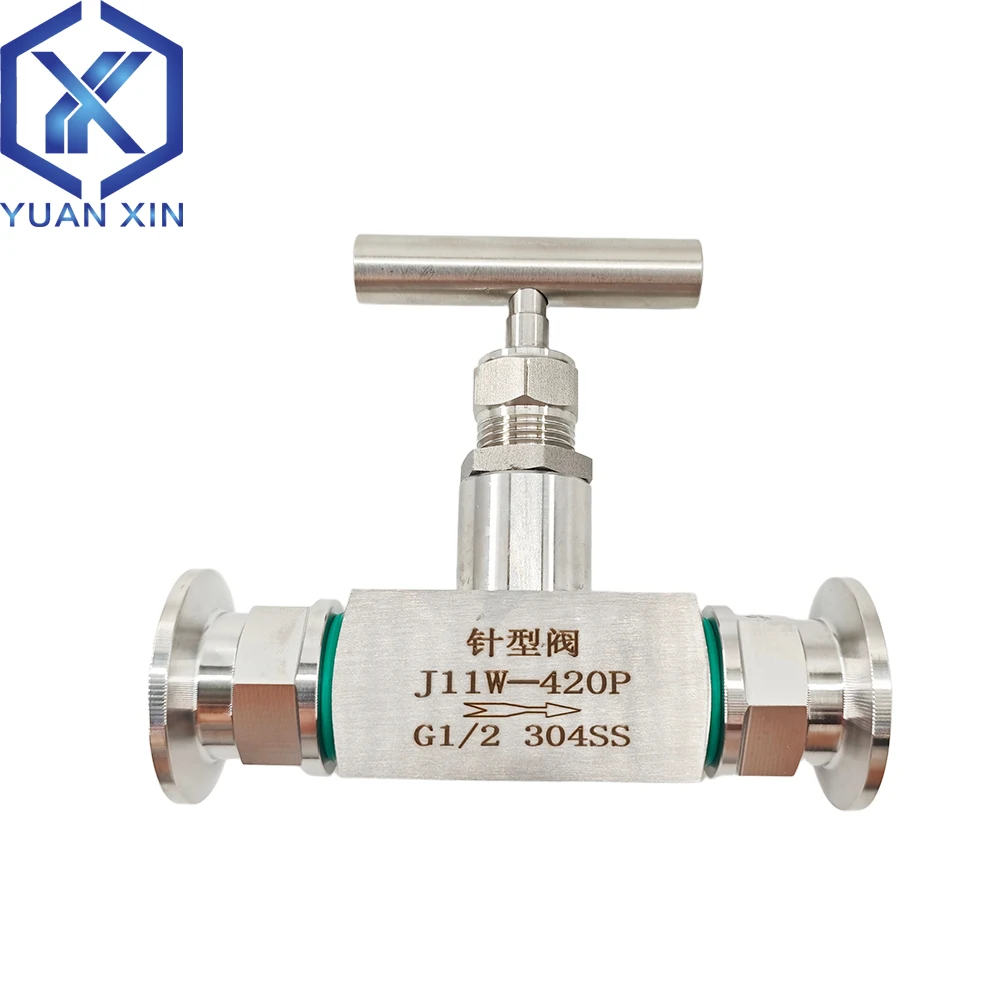 KF Vacuum Needle Valve KF16 KF25 KF40 Vacuum Needle Stop Valve 304 Stainless Steel