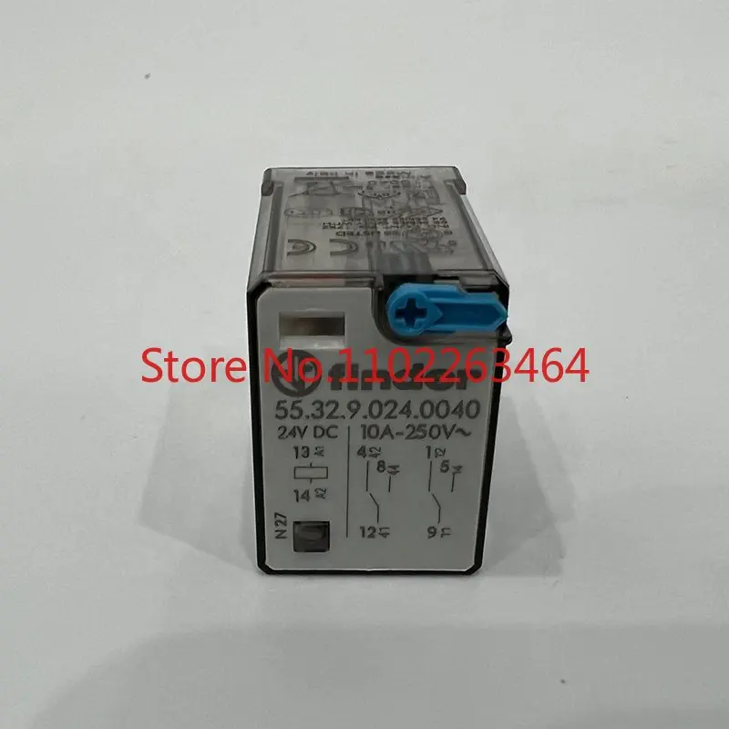 Finder relay 55.32.9.024.0400 DPDT Ucoil 24VDC 10A 250VAC 10A 30VDC new and original in stocks