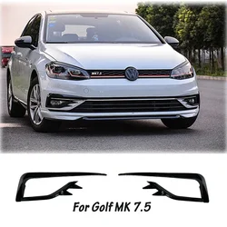 For VW Golf 7 MK7 Golf7 MK7.5golf 7 Front Fog Lamp Cover Trims Front Bumper Fog Light Grilles Frame Eyebrow Eyelid Sticker Kits