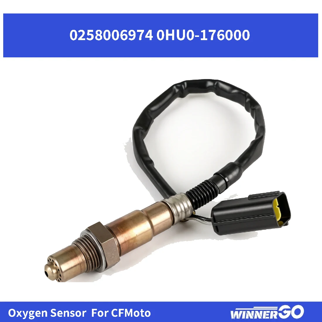 0HU0-176000 0258006974 Oxygen Sensor for CFORCE 400 500 600 1000 ZFORCE 500 950 1000 UFORCE 600 1000 CF 300 1280 650 2020-2024
